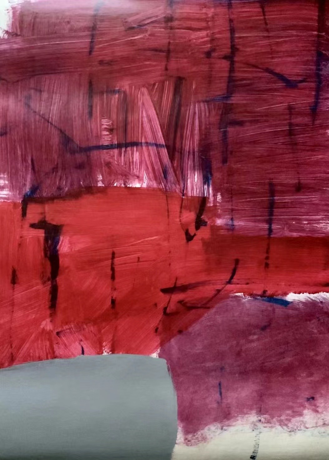 对话自己 109×78cm 纸上丙烯