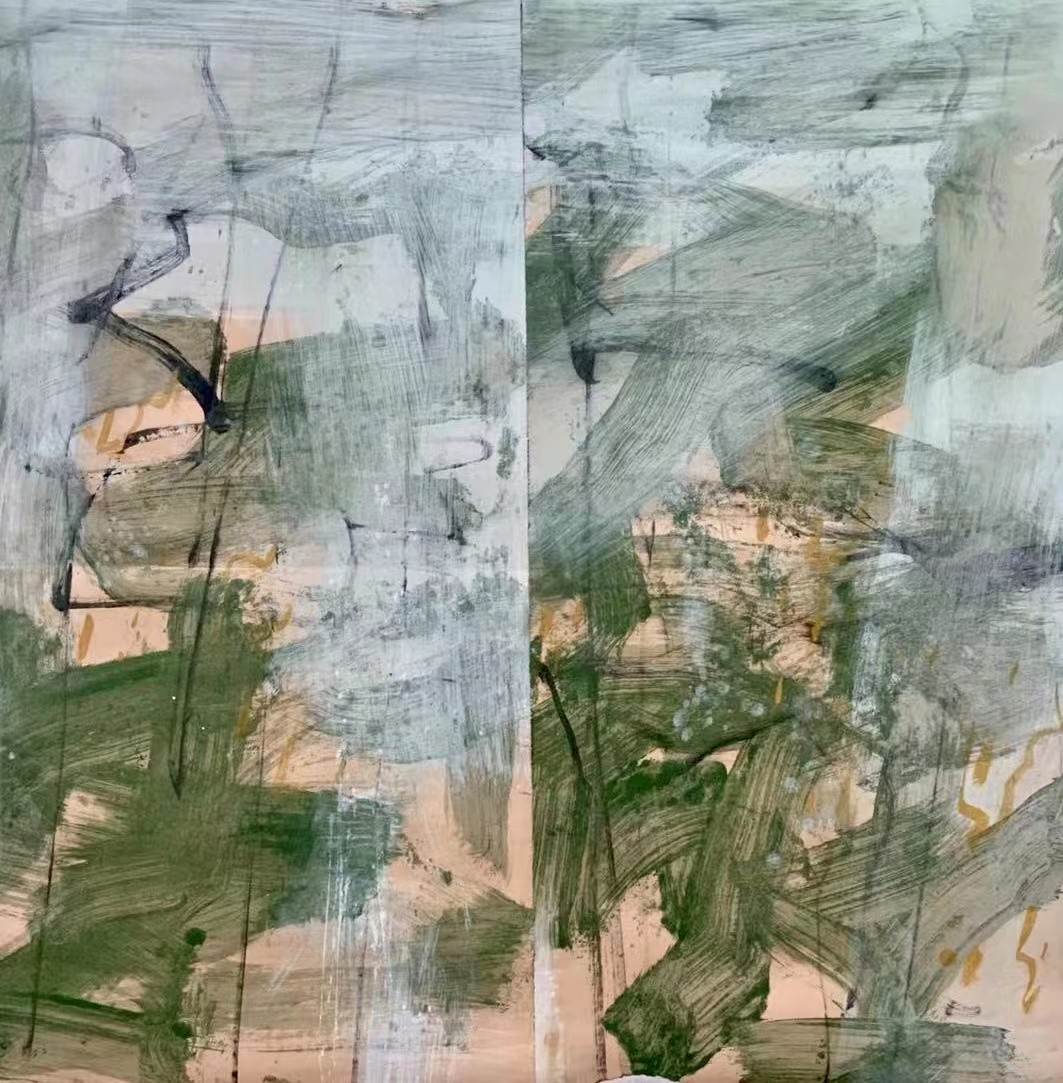 秋·塘 75×63cm 水彩