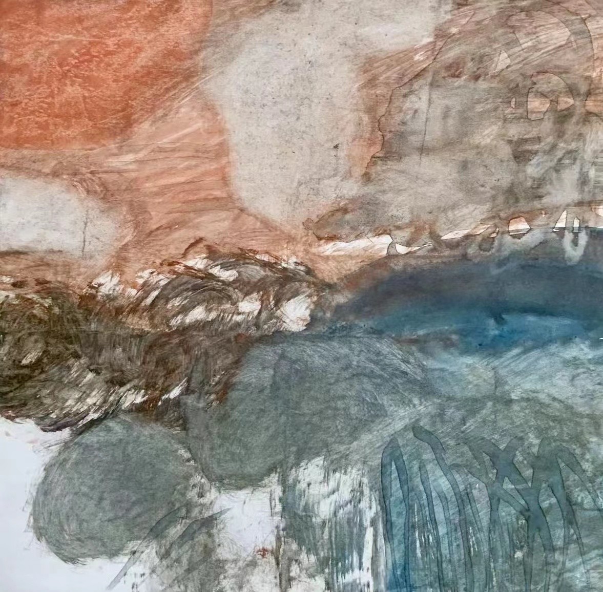 空间·时间3 35×35cm 水彩