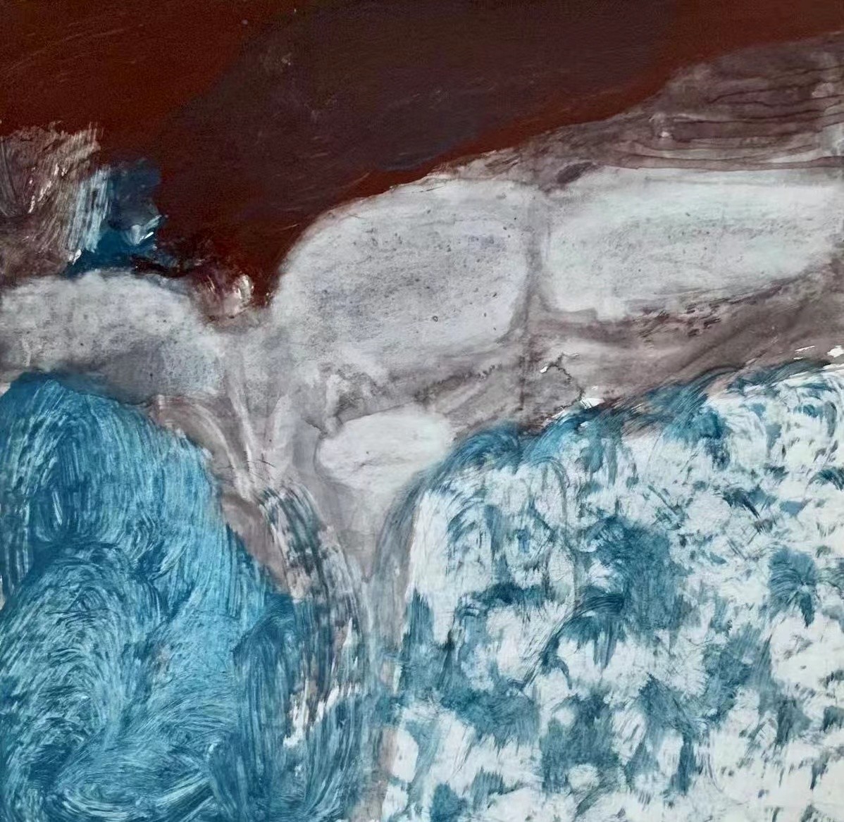 空间·时间1 35×35cm 水彩